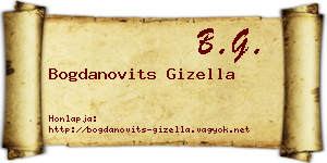 Bogdanovits Gizella névjegykártya